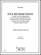 Five Benedictions 2 Euphonium 2 Tuba Quartet P.O.D. cover
